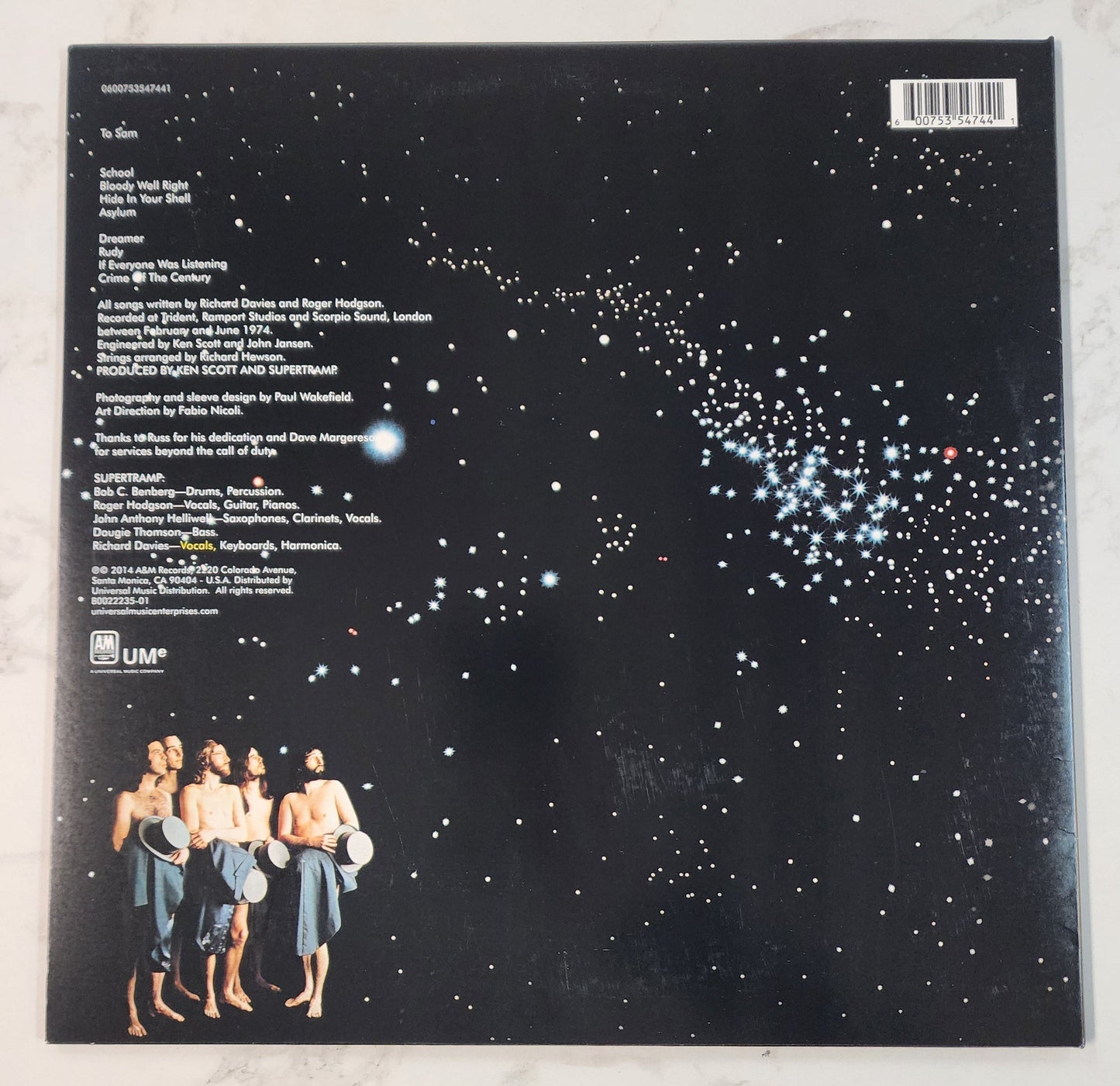 Supertramp Crime of The Century Vinyl Record Album