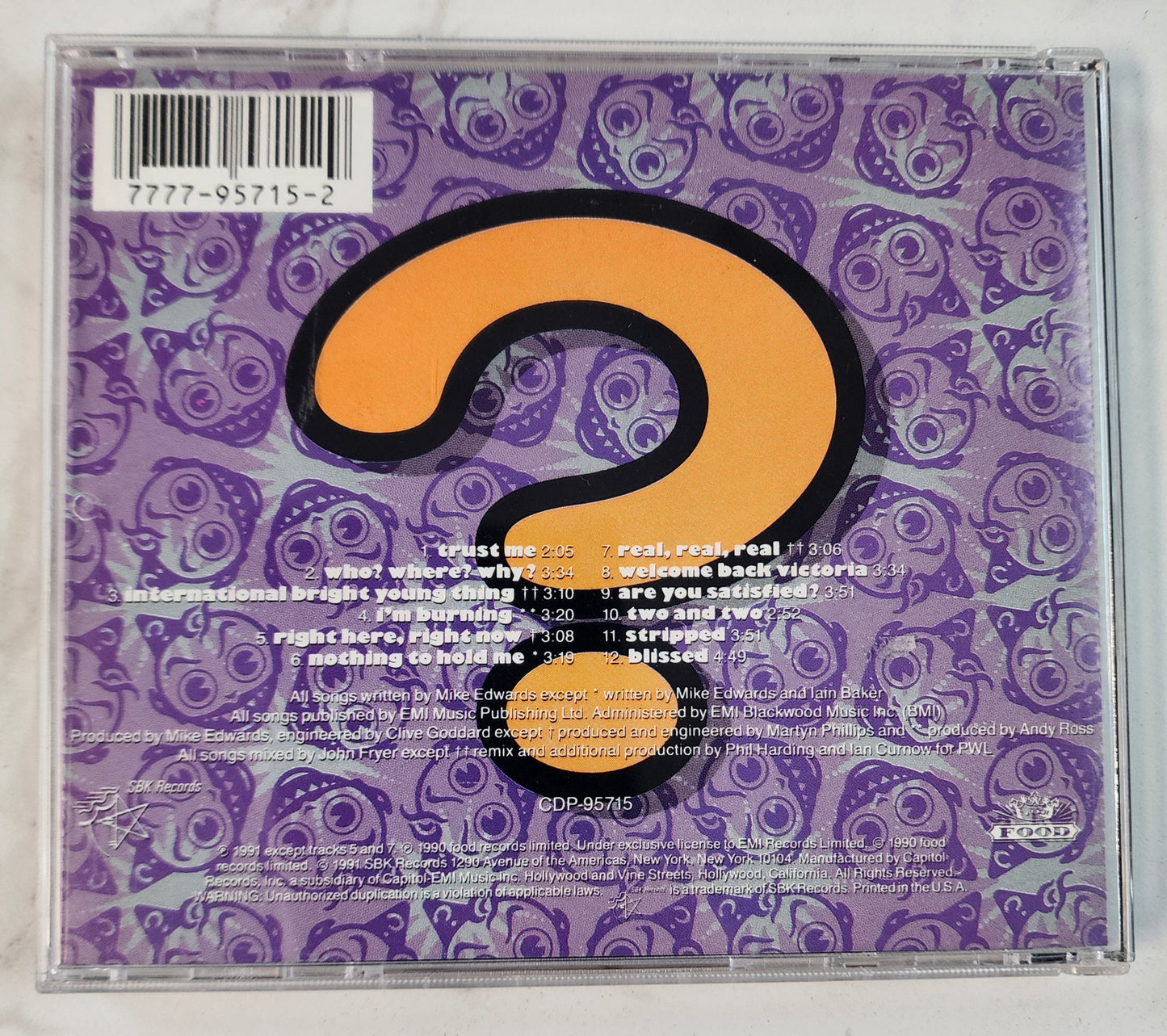 Jesus Jones Doubt CD