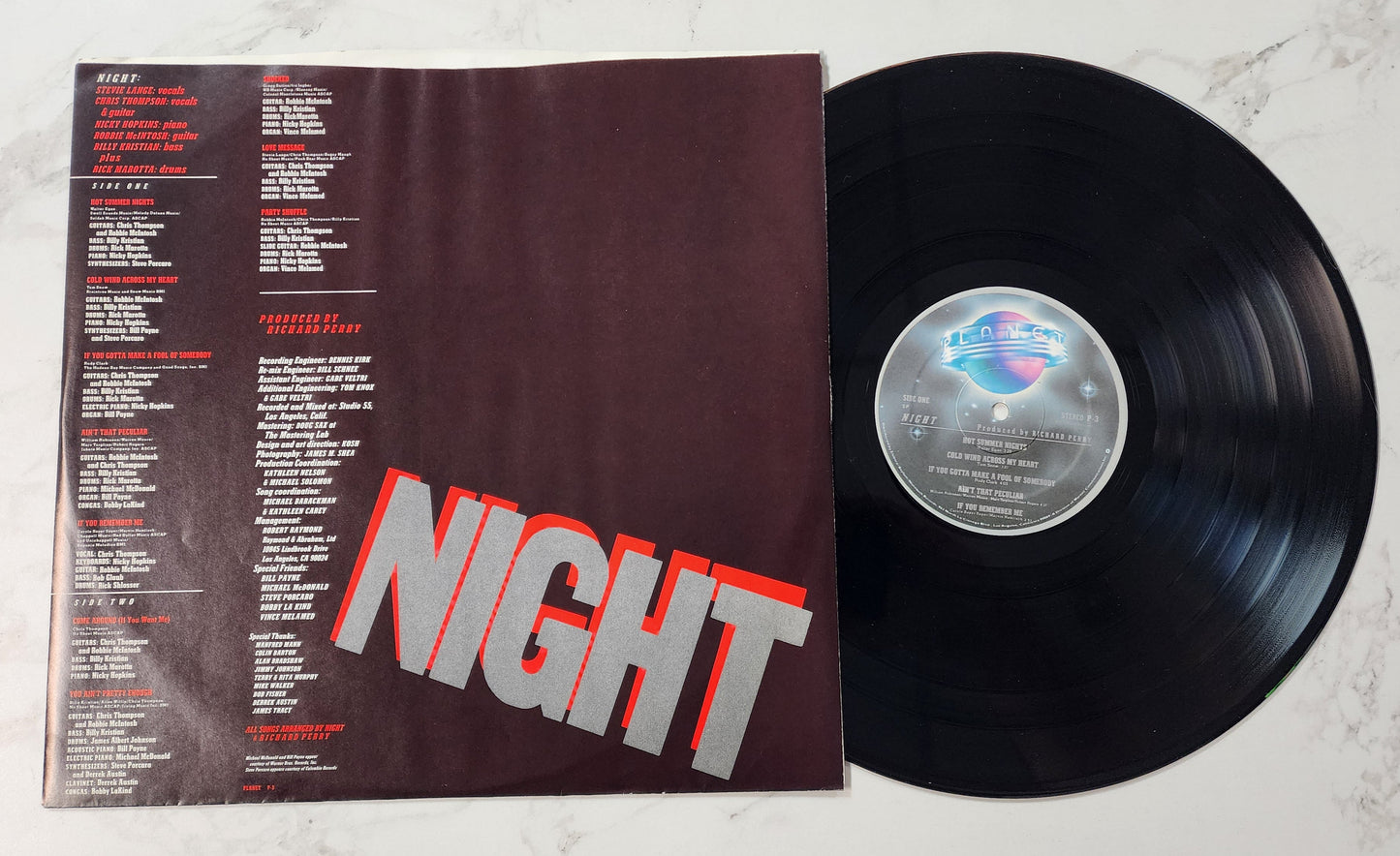 Night Self Titled Vinyl Record Album