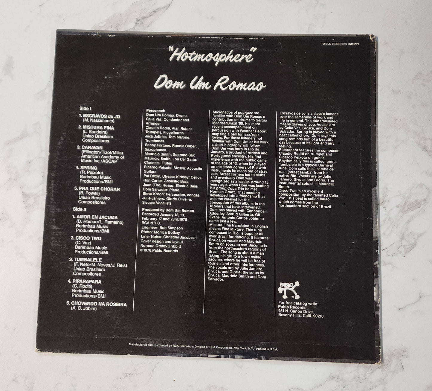 Dom Um Romao Hotmosphere Vinyl Record Album (Pre-Owned)