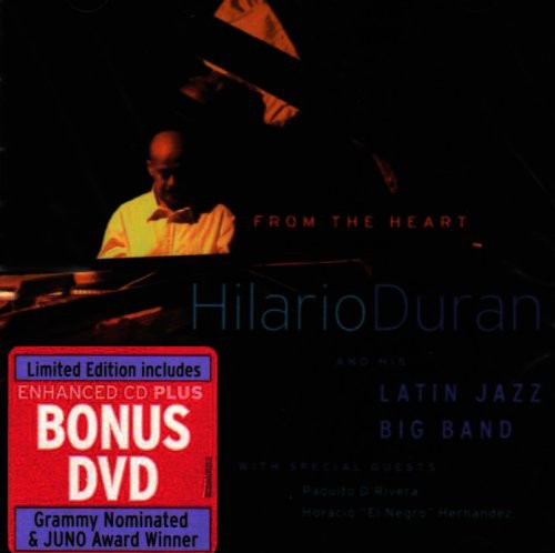 the album cover for Hilario Duran & Latin Jazz Band - From the Heart