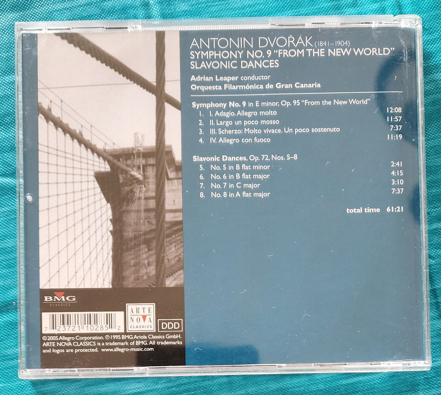 Antonin Dvorak Symphony No. 9 Slavonic Dances CD Arte Nova 2005
