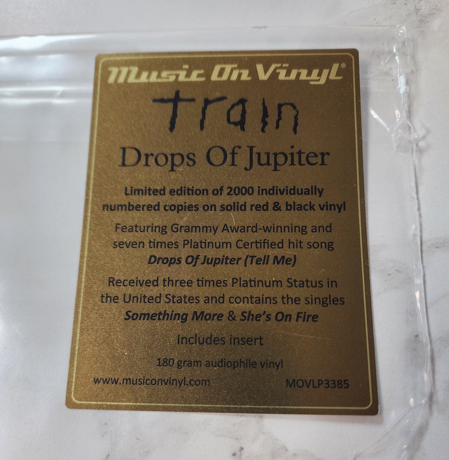 Train Drops of Jupiter Vinyl Record Album (Pre-Owned)