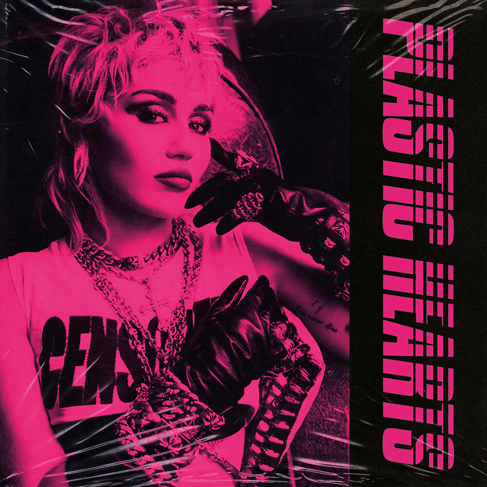 the album cover for Miley Cyrus - Plastic Hearts