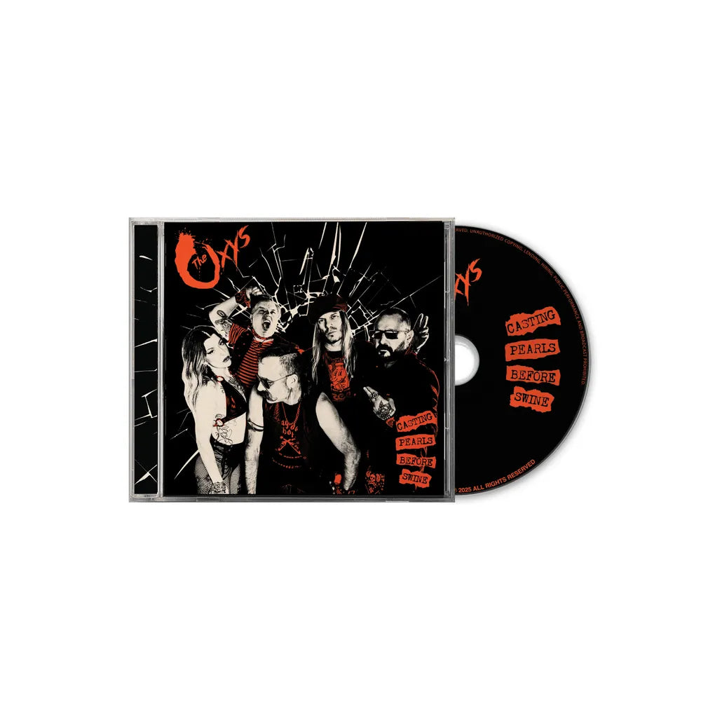 the album cover for The Oxys - Casting Pearls Before Swine