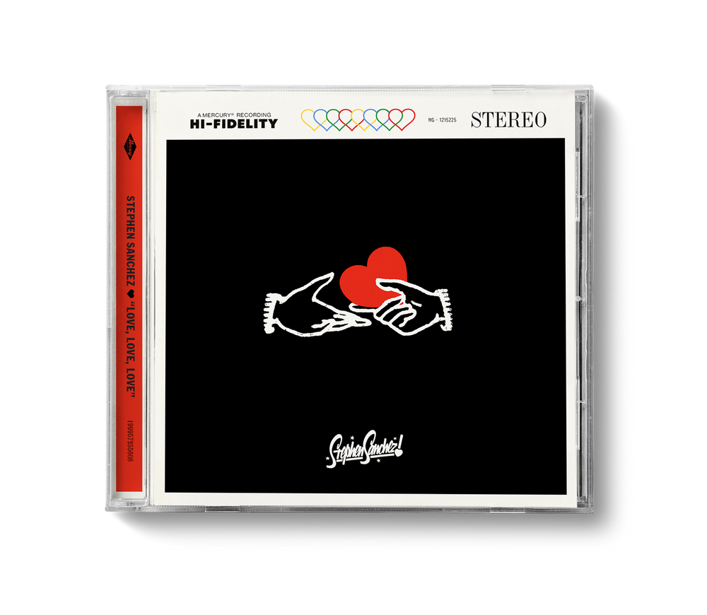 the album cover for Stephen Sanchez - LOVE, LOVE, LOVE