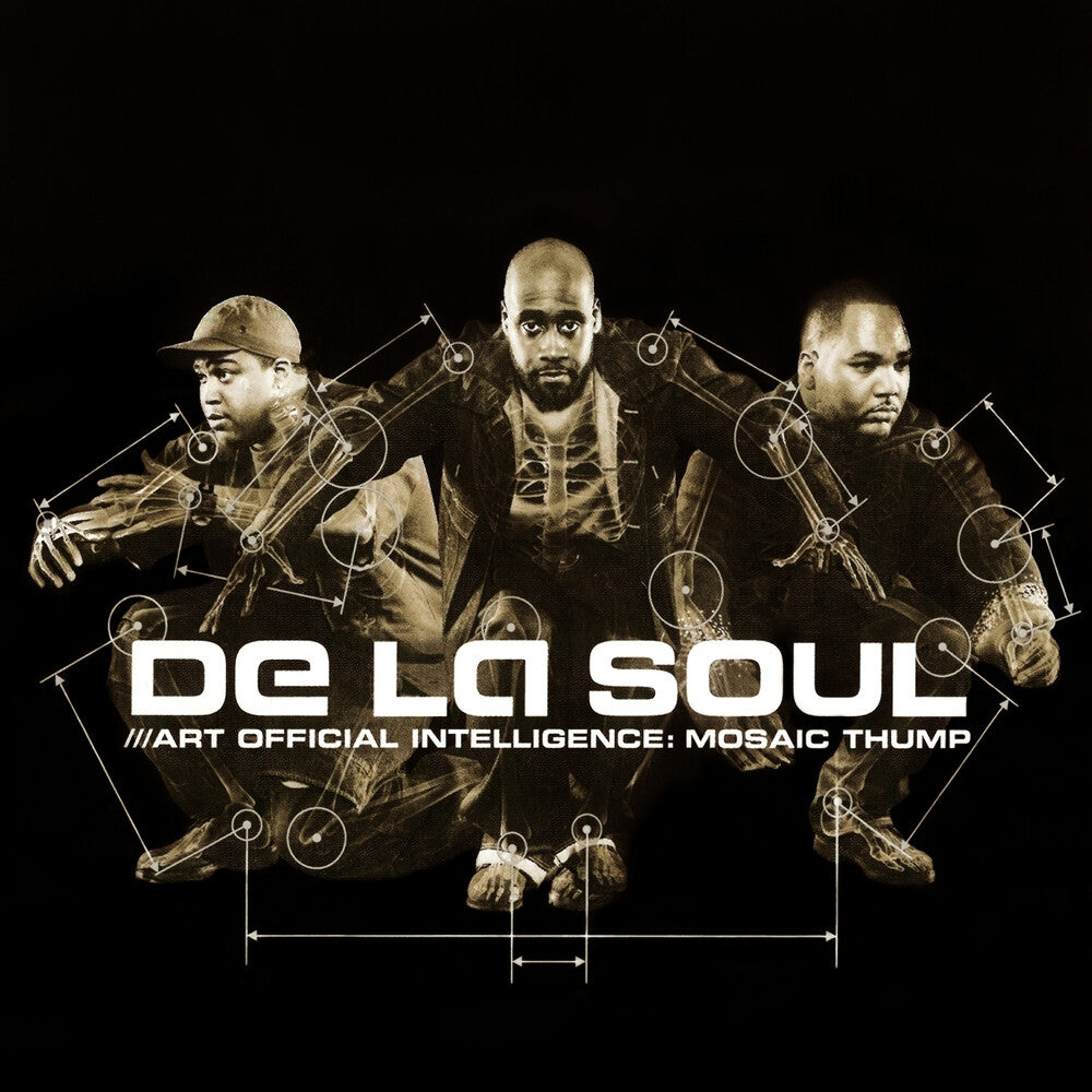 the album cover for De La Soul - Art Official Intelligence: Mosaic Thump