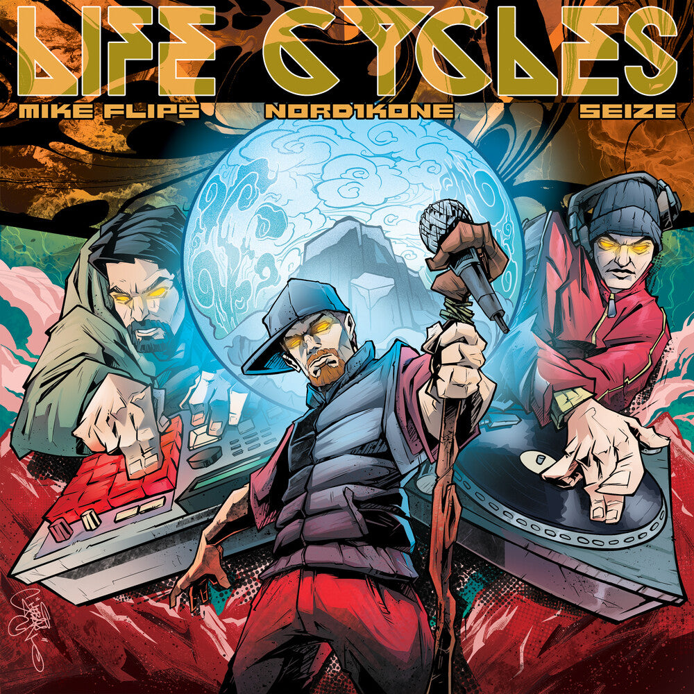 the album cover for Mike Flips & Nord1kone & Seize - Life Cycles