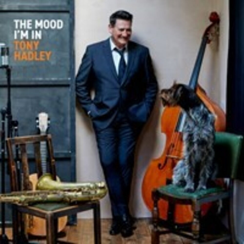 the album cover for Tony Hadley - Mood I'm In - Black Polycarbonate Vinyl Effect Disc