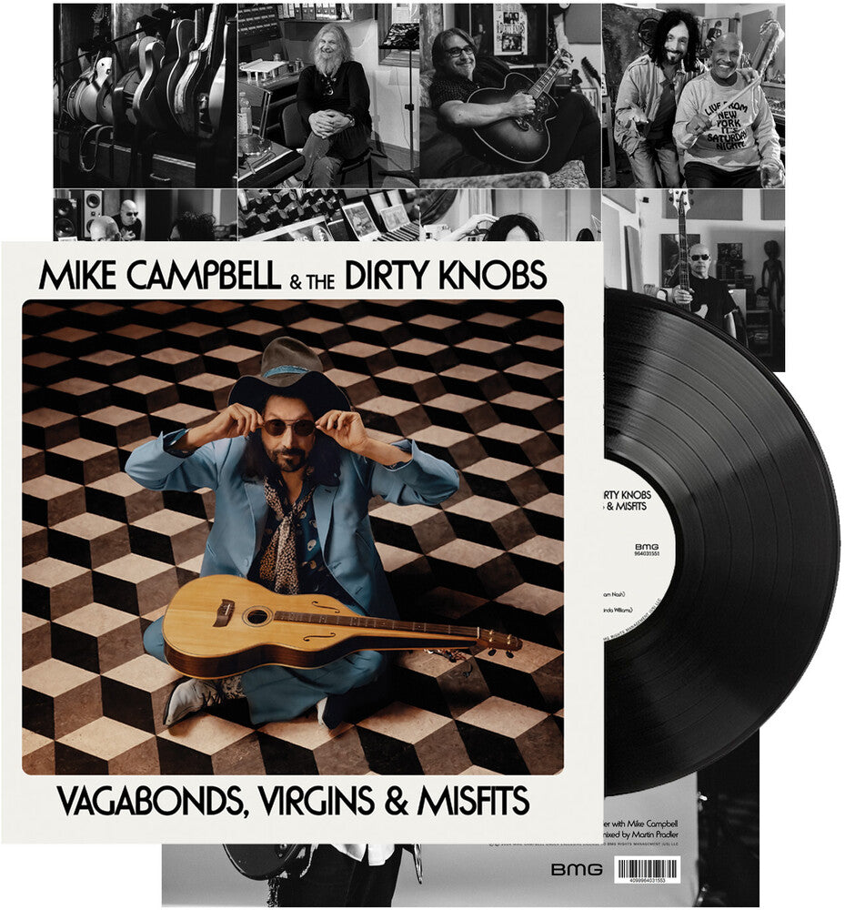 the album cover for Mike Campbell & The Dirty Knobs - Vagabonds, Virgins & Misfits