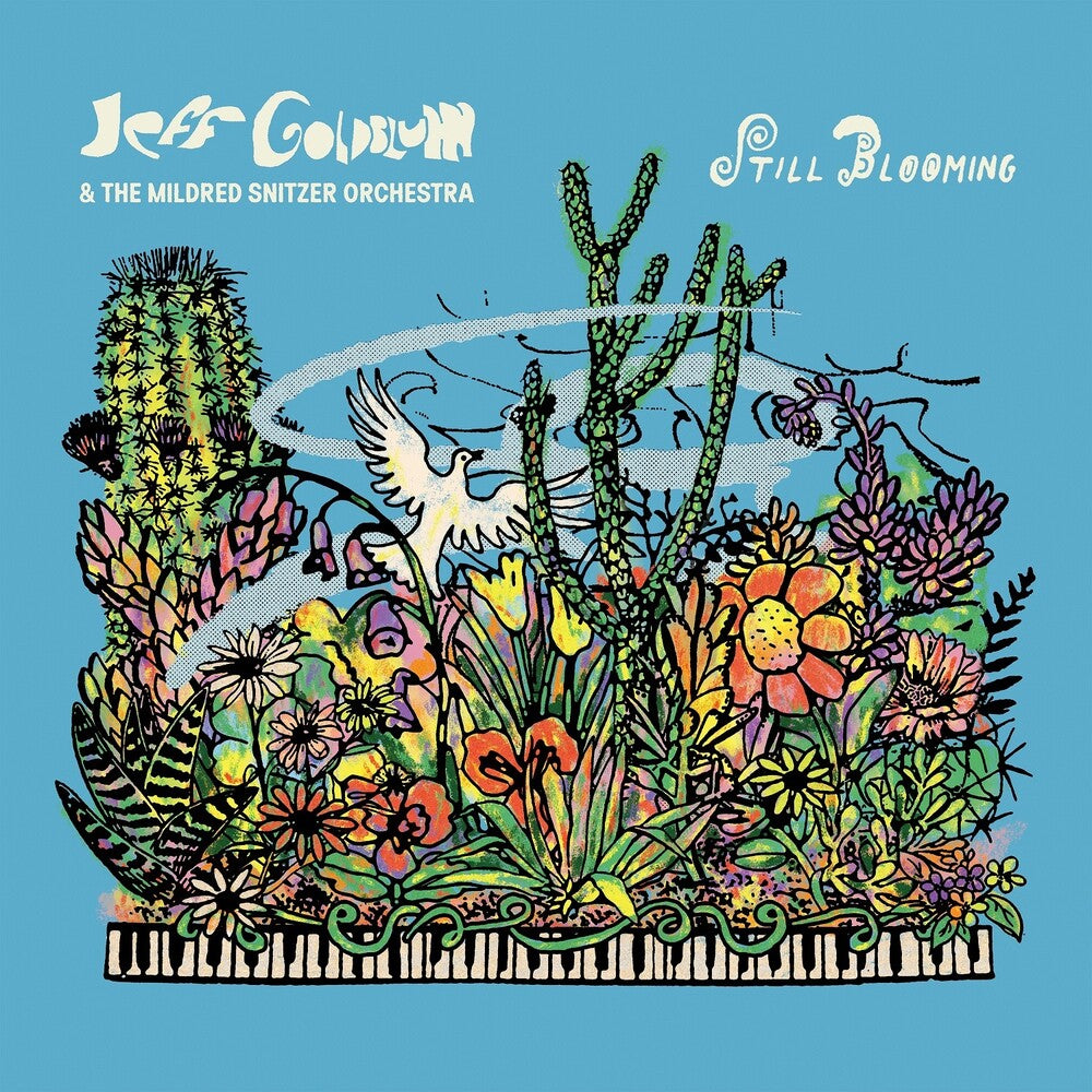 the album cover for Jeff Goldblum & Mildred Snitzer Orchestra - Still Blooming
