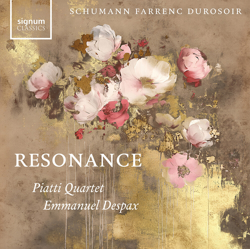 the album cover for Emmanuel Despax - Resonance - Schumann Farrenc Durosoir