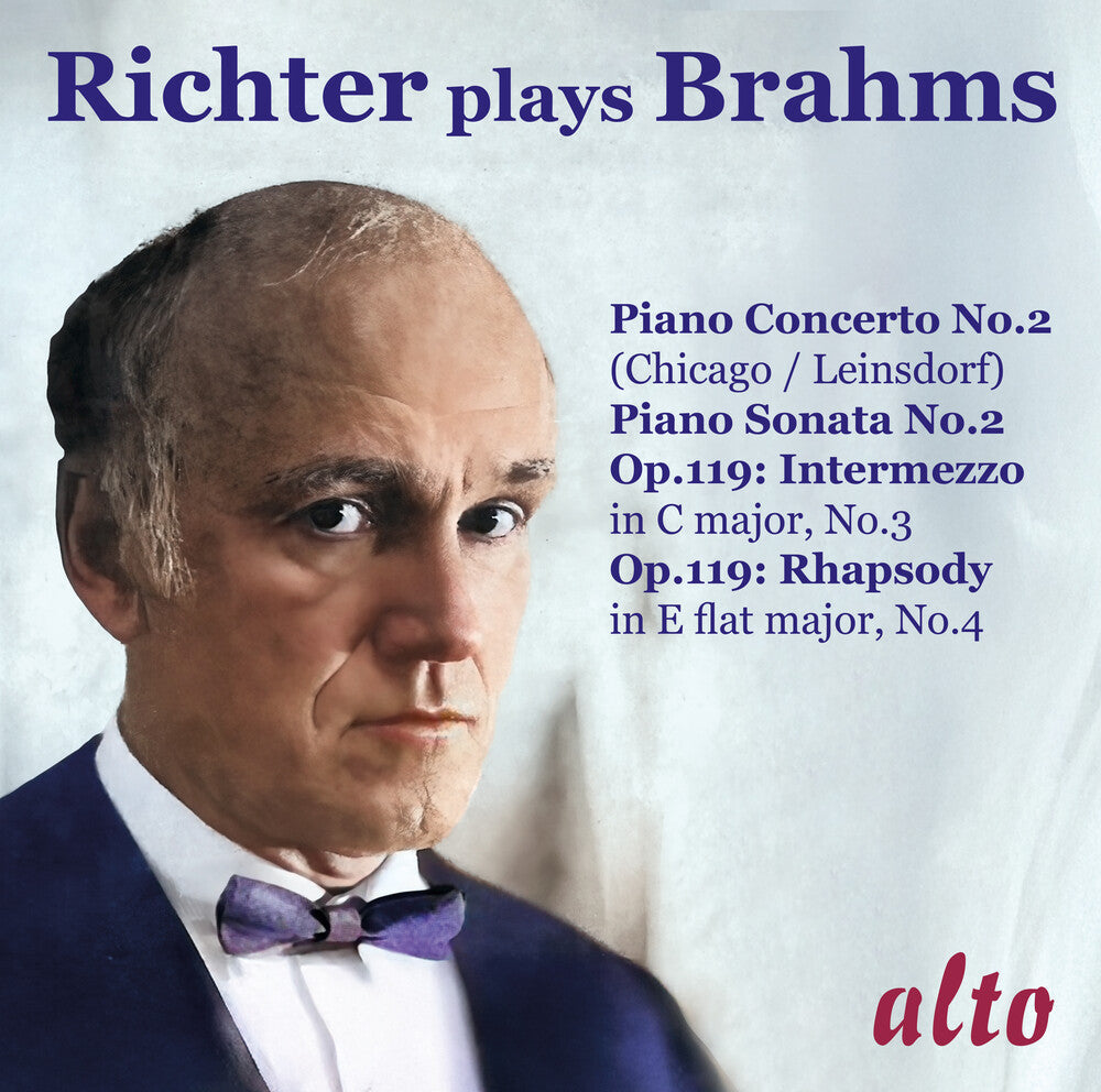 the album cover for Sviatoslav Richter / Chicago Symphony Orchestra - Richter Plays Brahms