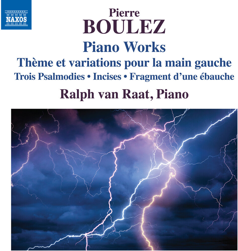 the album cover for Ralph Raat Van - Boulez: Pno Works