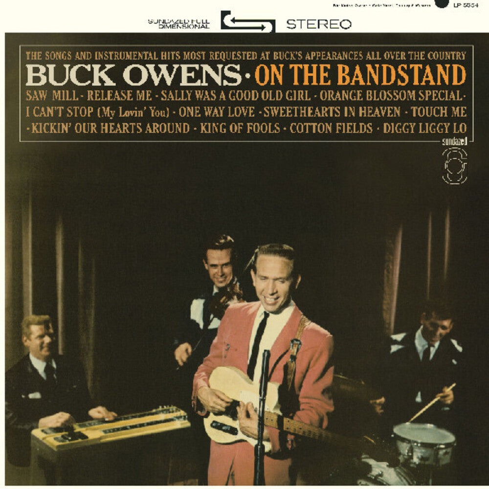 the album cover for Buck Owens And His Buckaroos - On The Bandstand