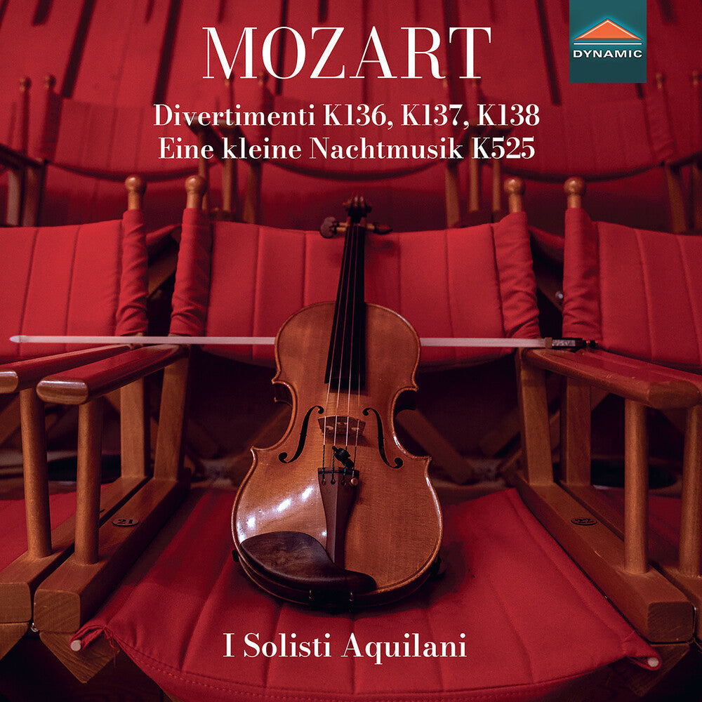 the album cover for I Solisti Aquilani - Wolfgang Amadeus Mozart: Divertimenti K136 K137