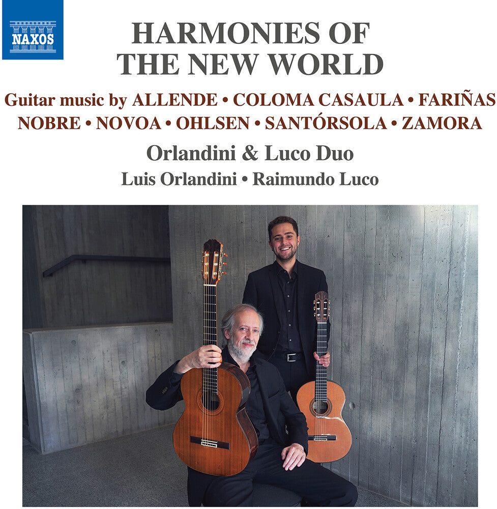 the album cover for Orlandini & Luco Duo - Harmonies Of The New World
