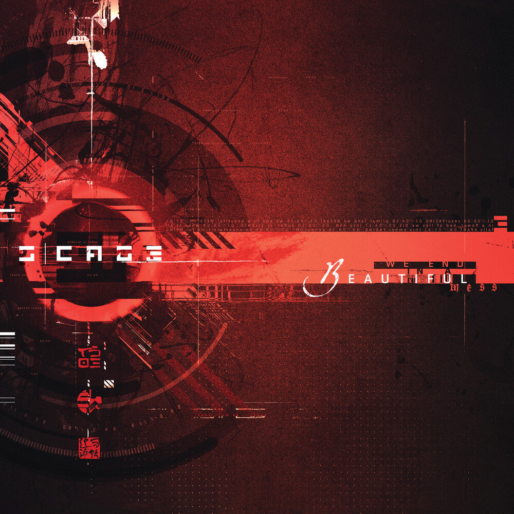 the album cover for S:Cage - We End In A Beautiful Mess