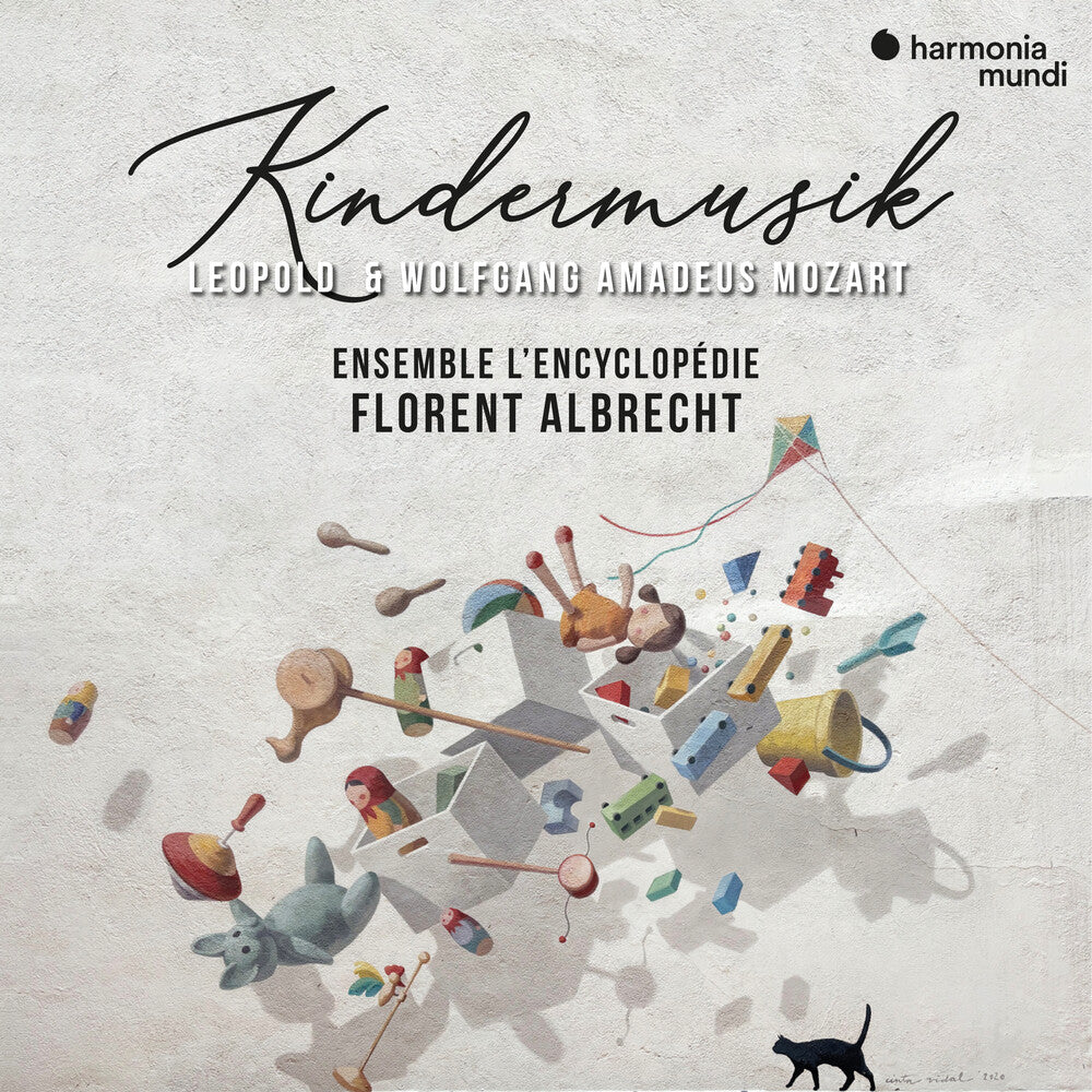 the album cover for Florent Albrecht / Ensemble L'encyclopedie - Leopold & Wolfgang Amadeus Mozart: Kindermusik