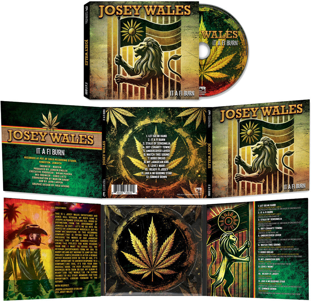 the album cover for Josey Wales - It A Fi Burn
