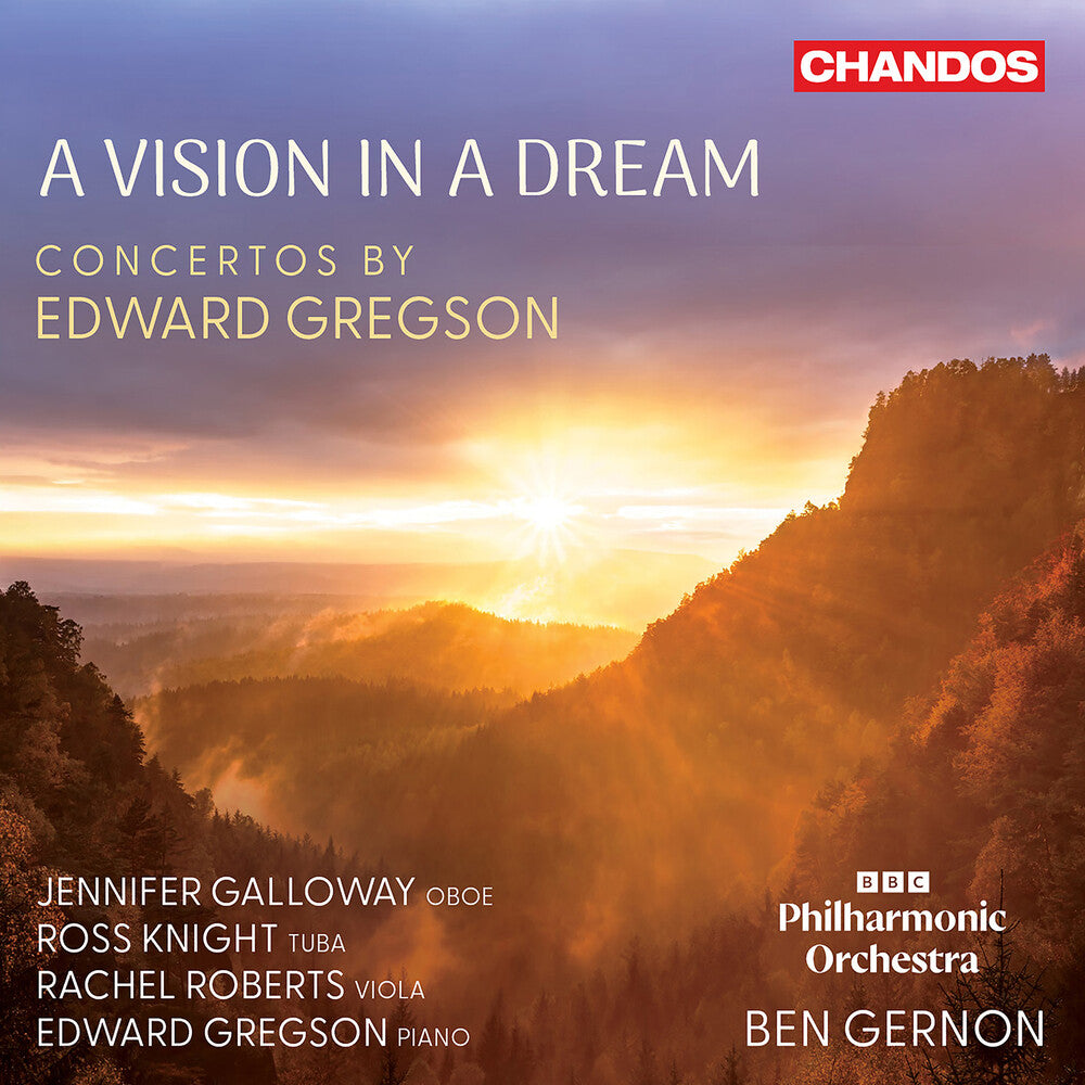 the album cover for Soloists - Vision In A Dream - Cons By Edward Gregson