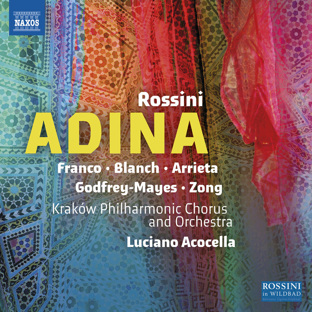 the album cover for Emmanuel Franco - Rossini: Adina