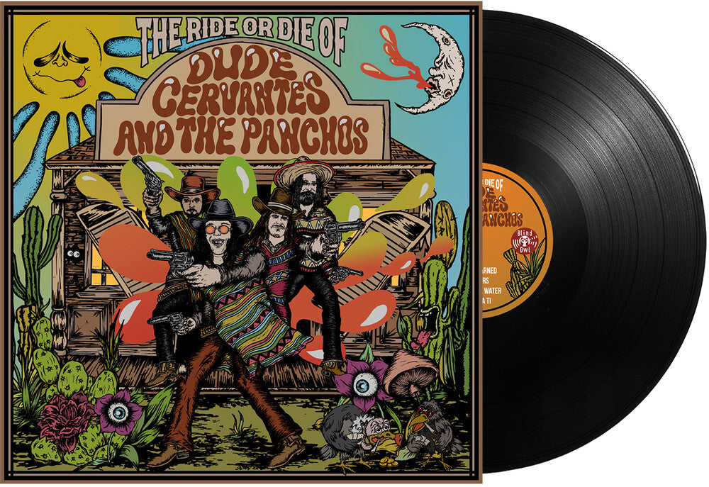 the album cover for Dude Cervantes - Ride Or Die Of Dude Cervantes & Panchos