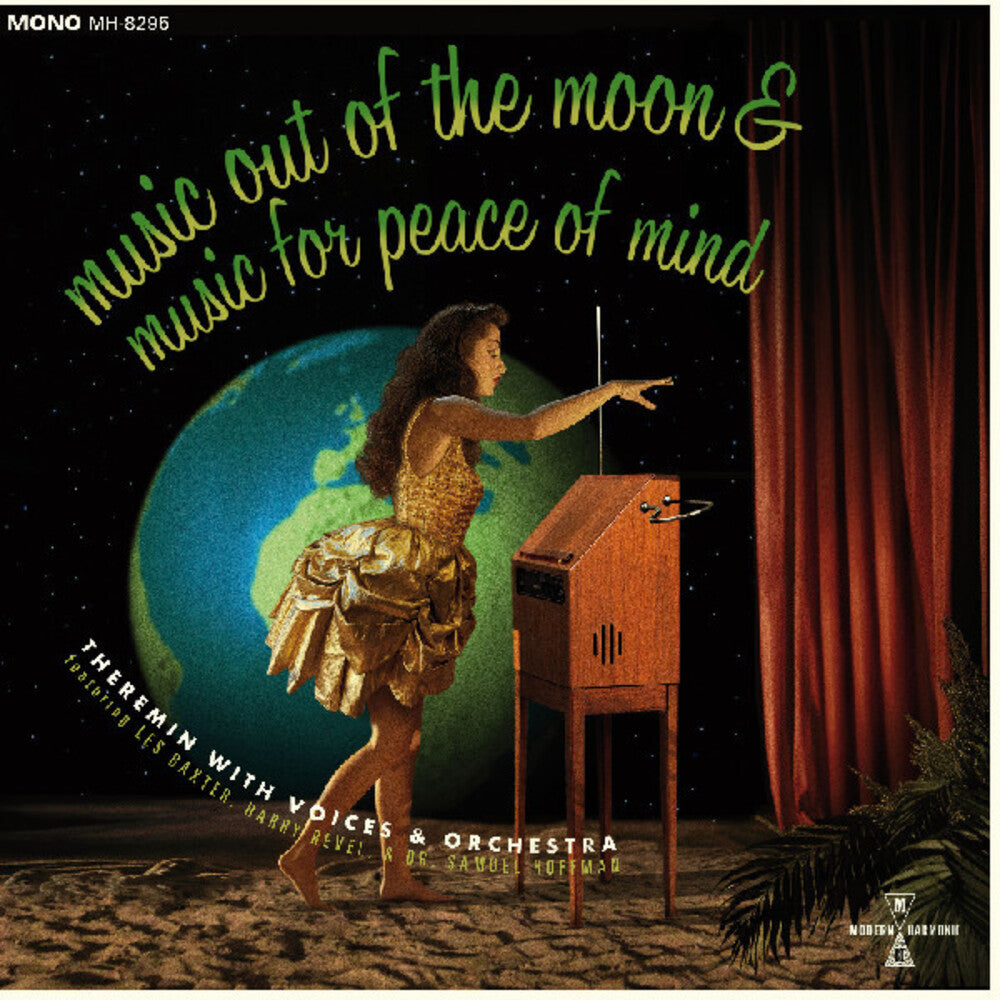 the album cover for Harry Revel / Baxter,Les, / Hoffman,Samuel - Music Out Of The Moon / Music For Peace Of Mind