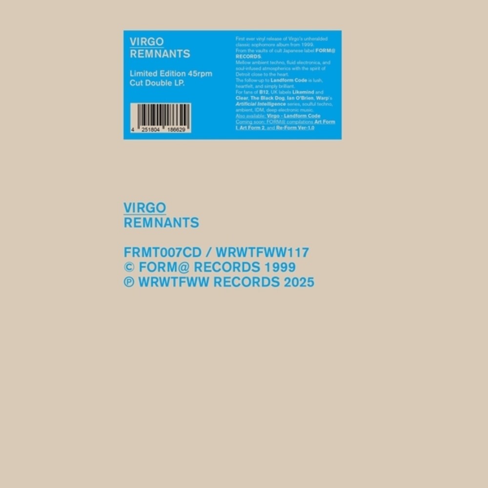 the album cover for Virgo - Remnants