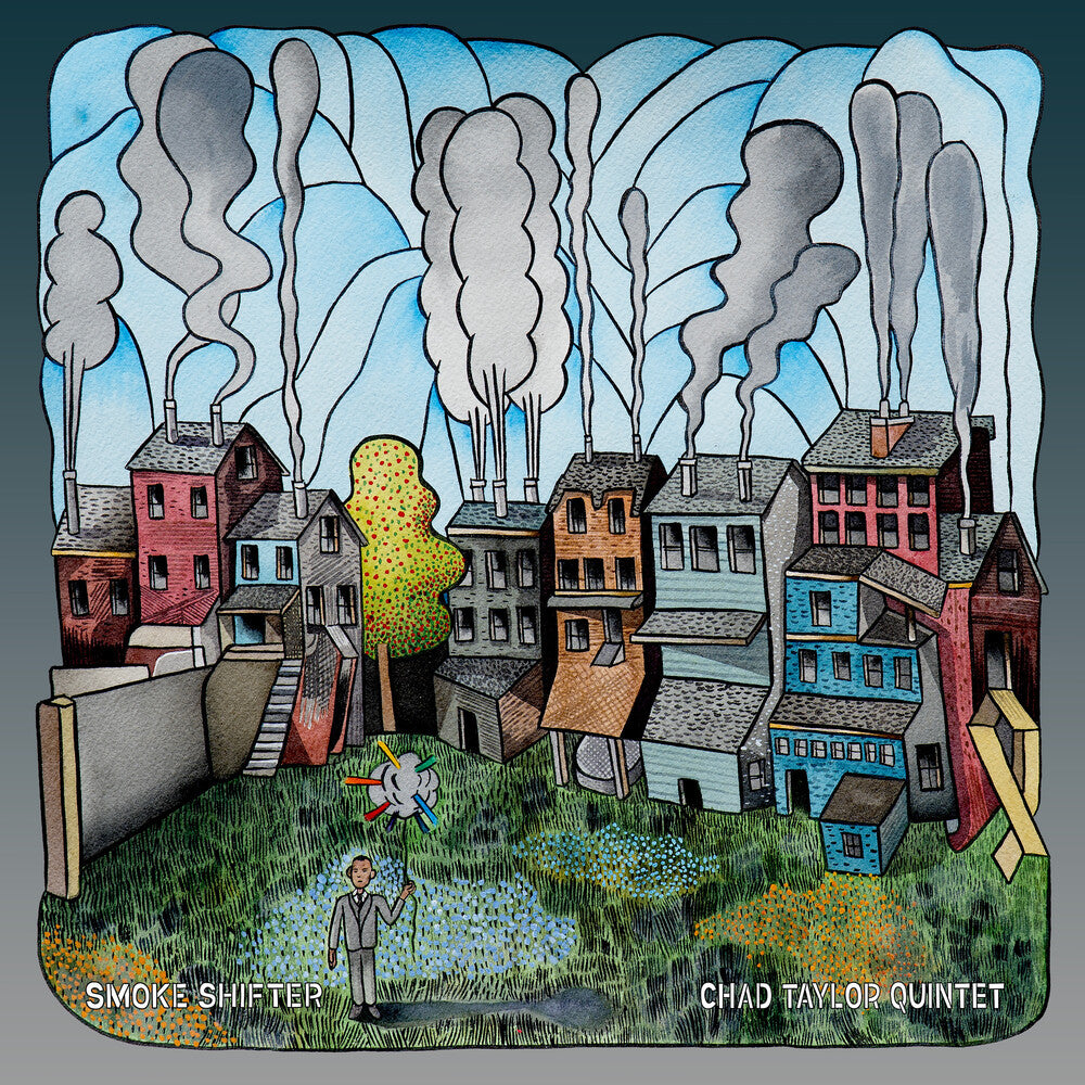 the album cover for Chad Taylor Quintet - Smoke Shifter