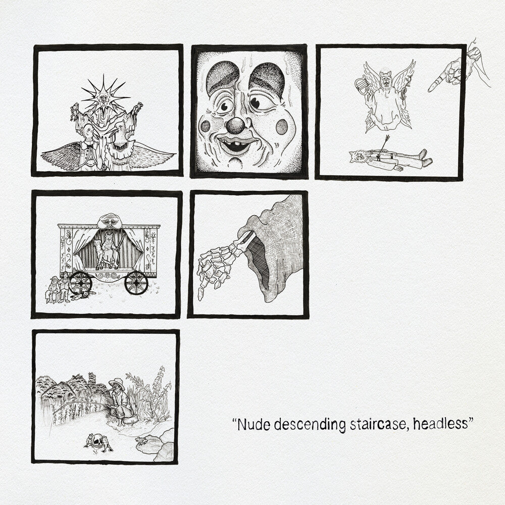 the album cover for Teen Suicide - Nude Descending Staircase Headless