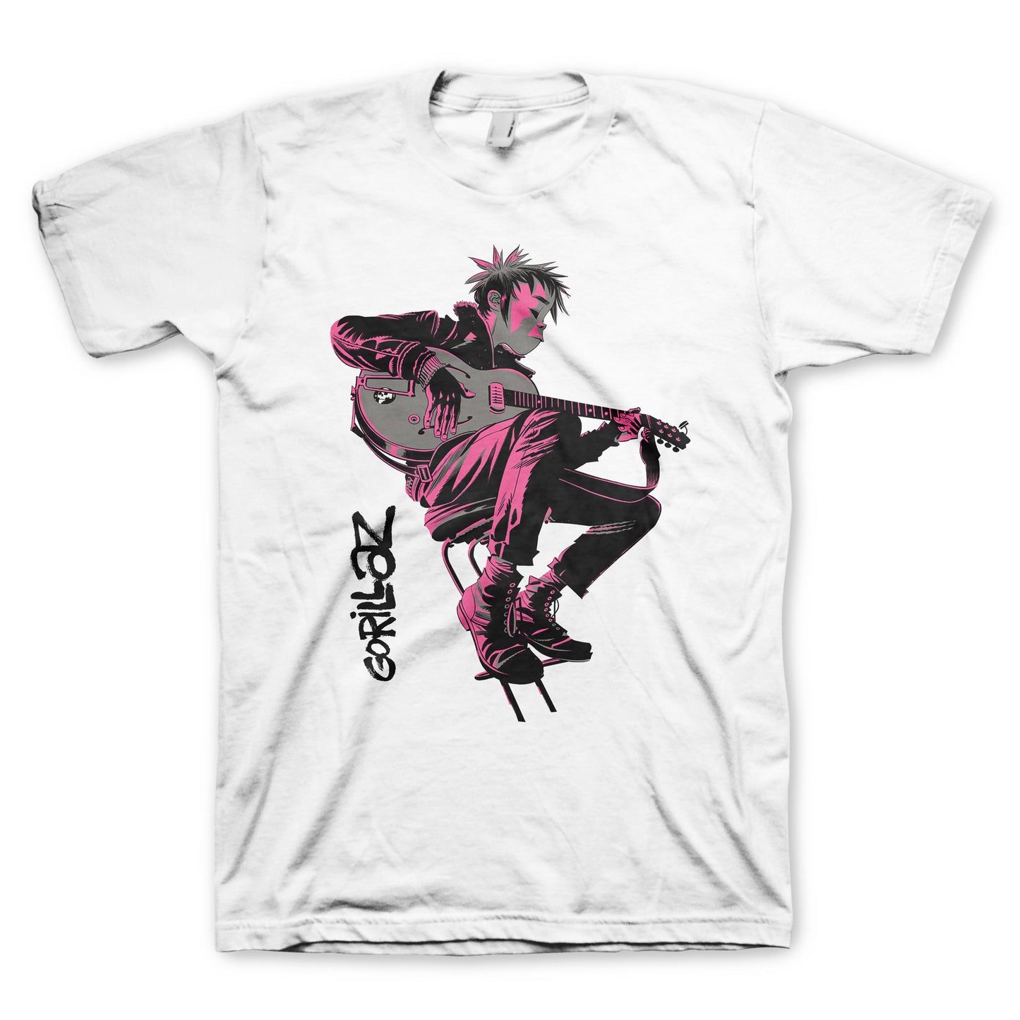 Gorillaz Sitting Pink T-Shirt