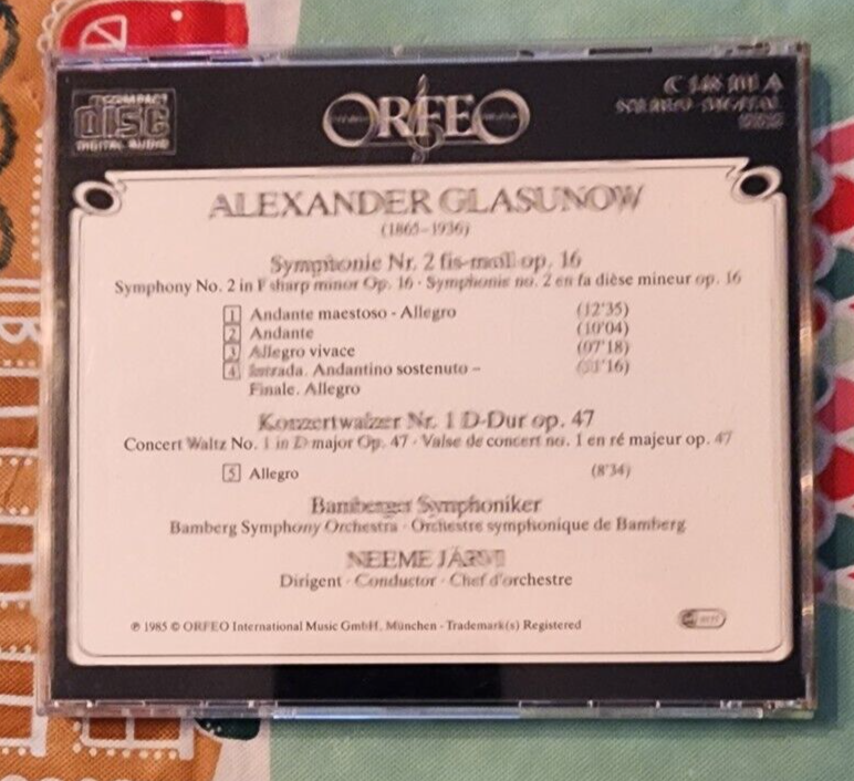 Alexander Glasunow Symphonie 2 Konzertwalzer 1 CD
