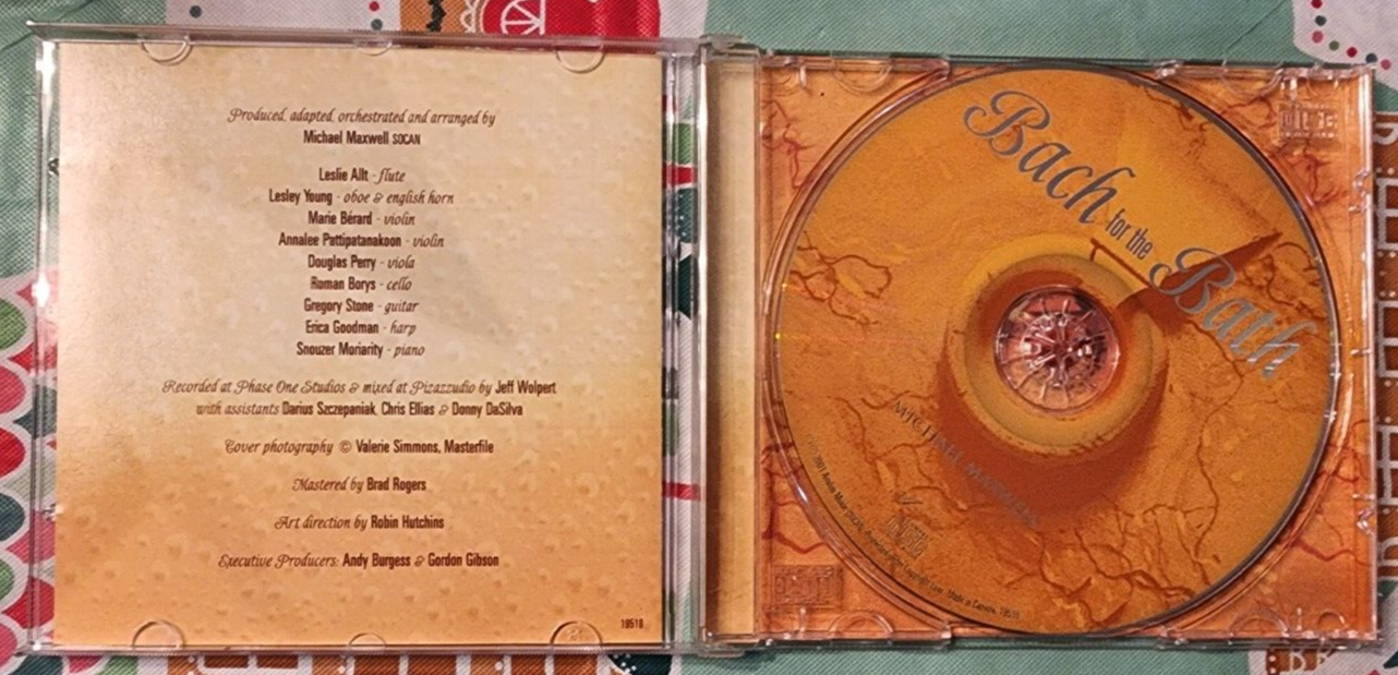 Bach For The Bath by Michael Maxwell CD