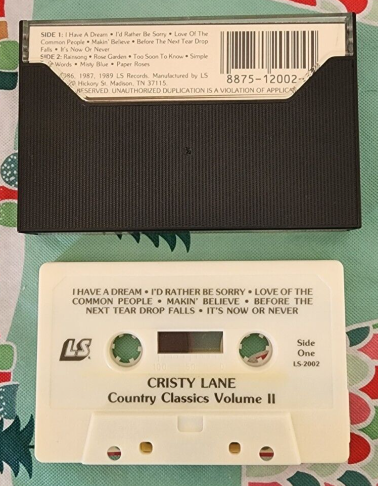 Cristy Lane Country Classics Volume II Cassette Tape