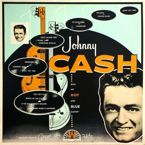 Johnny Cash With His Hot and Blue Guitar Vinyl Record Album