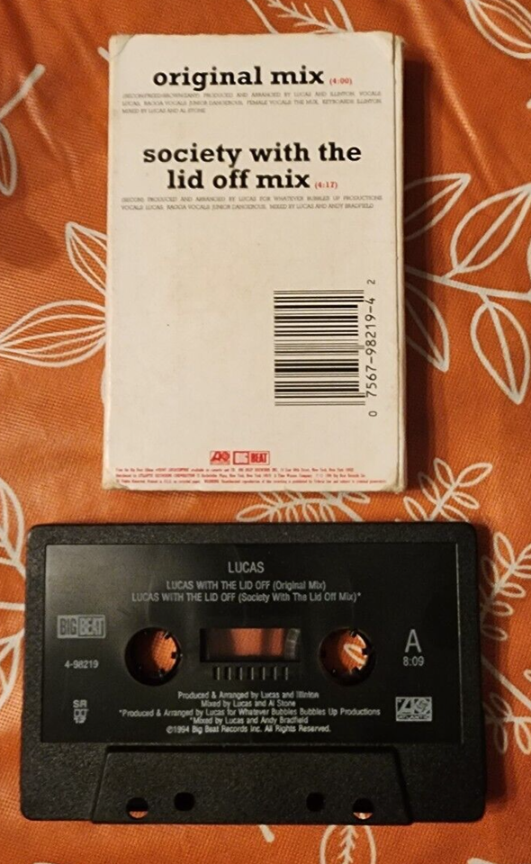Lucas Lucas With The Lid Off Cassette Tape Single
