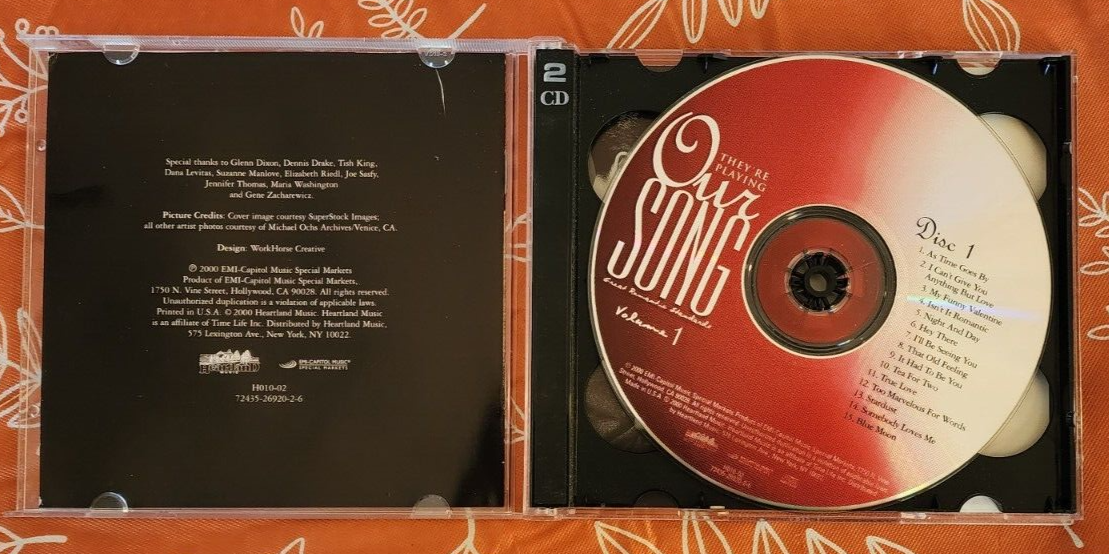 They're Playing Our Song Great Romantic Standards 2 CD Set Volume 1