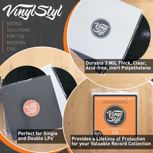 Vinyl Styl 12 Inch Outer Record Sleeves -- 50 Count