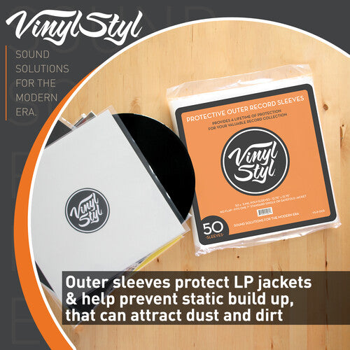 Vinyl Styl 12 Inch Outer Record Sleeves -- 50 Count