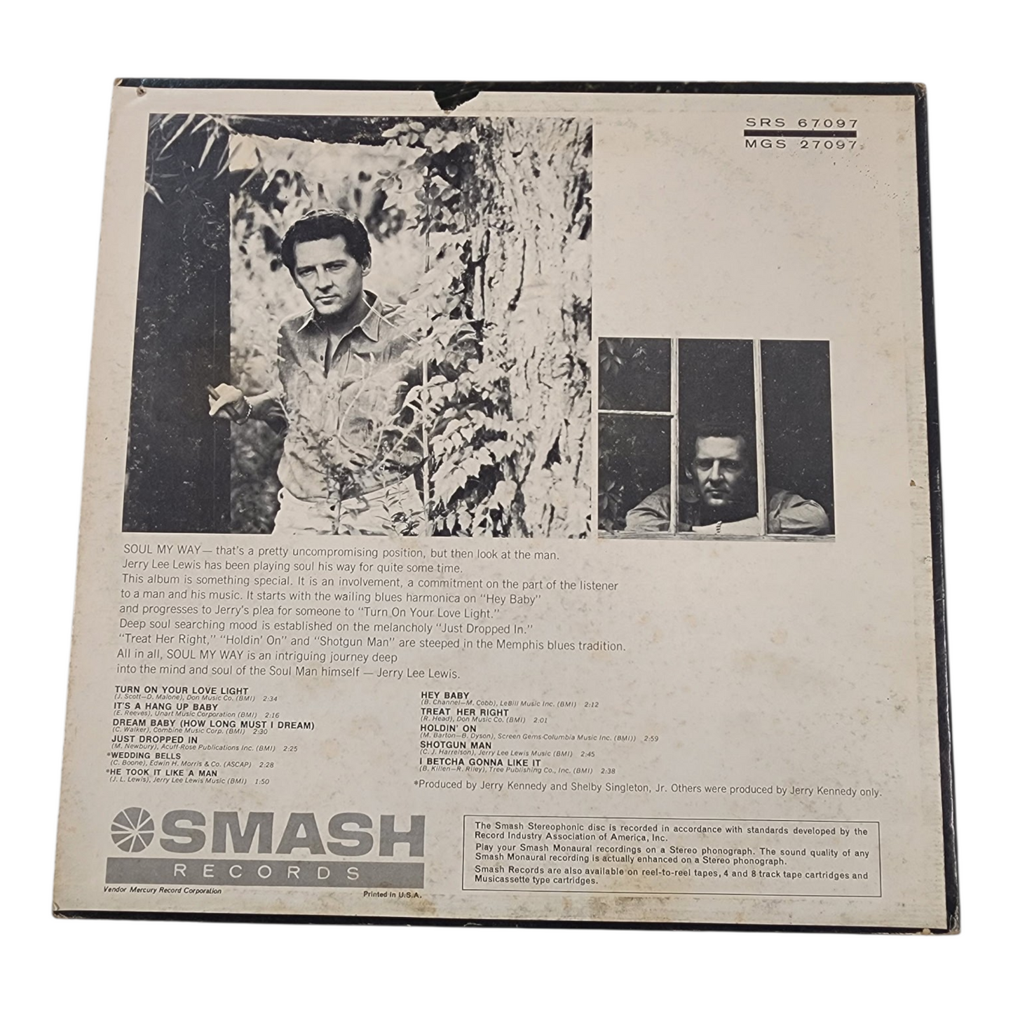 Jerry Lee Lewis Soul My Way Vinyl Record