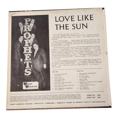 Prophets Love Like The Sun Vinyl Record Album