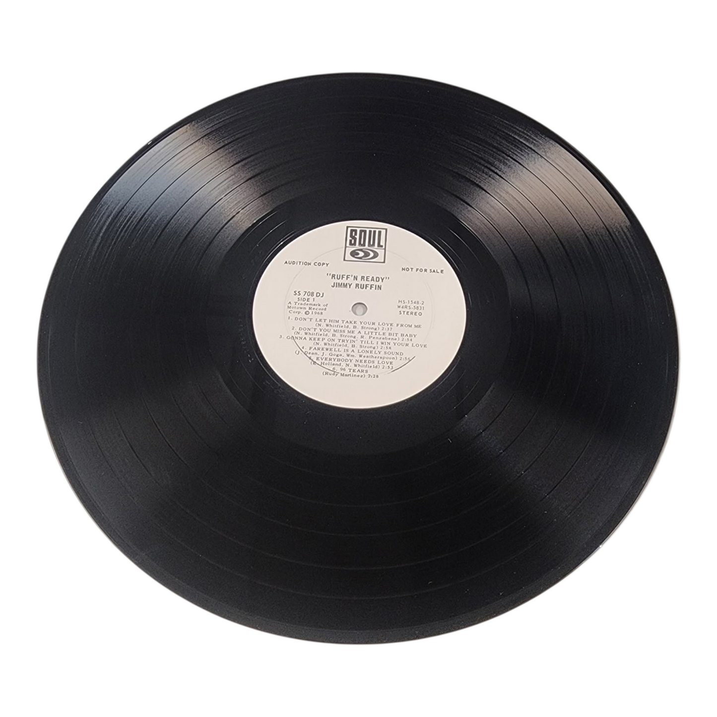 Jimmy Ruffin Ruff N' Ready Vinyl Record (DJ Copy)