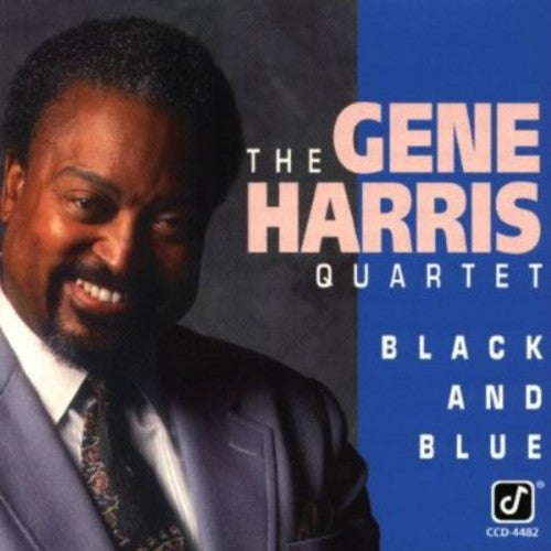 the album cover for Gene Harris Quartet - Black & Blue