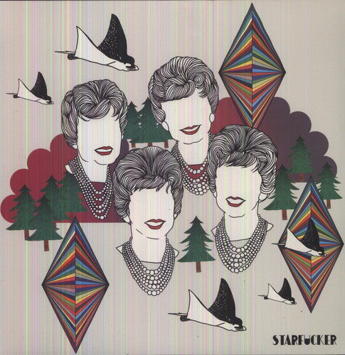 the album cover for Starfucker (STRFKR) - Starfucker [White Vinyl]