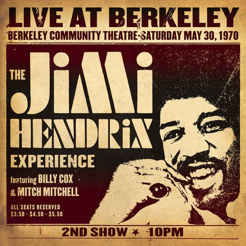 the album cover for Jimi Hendrix - Jimi Hendrix Experience Live at Berkeley