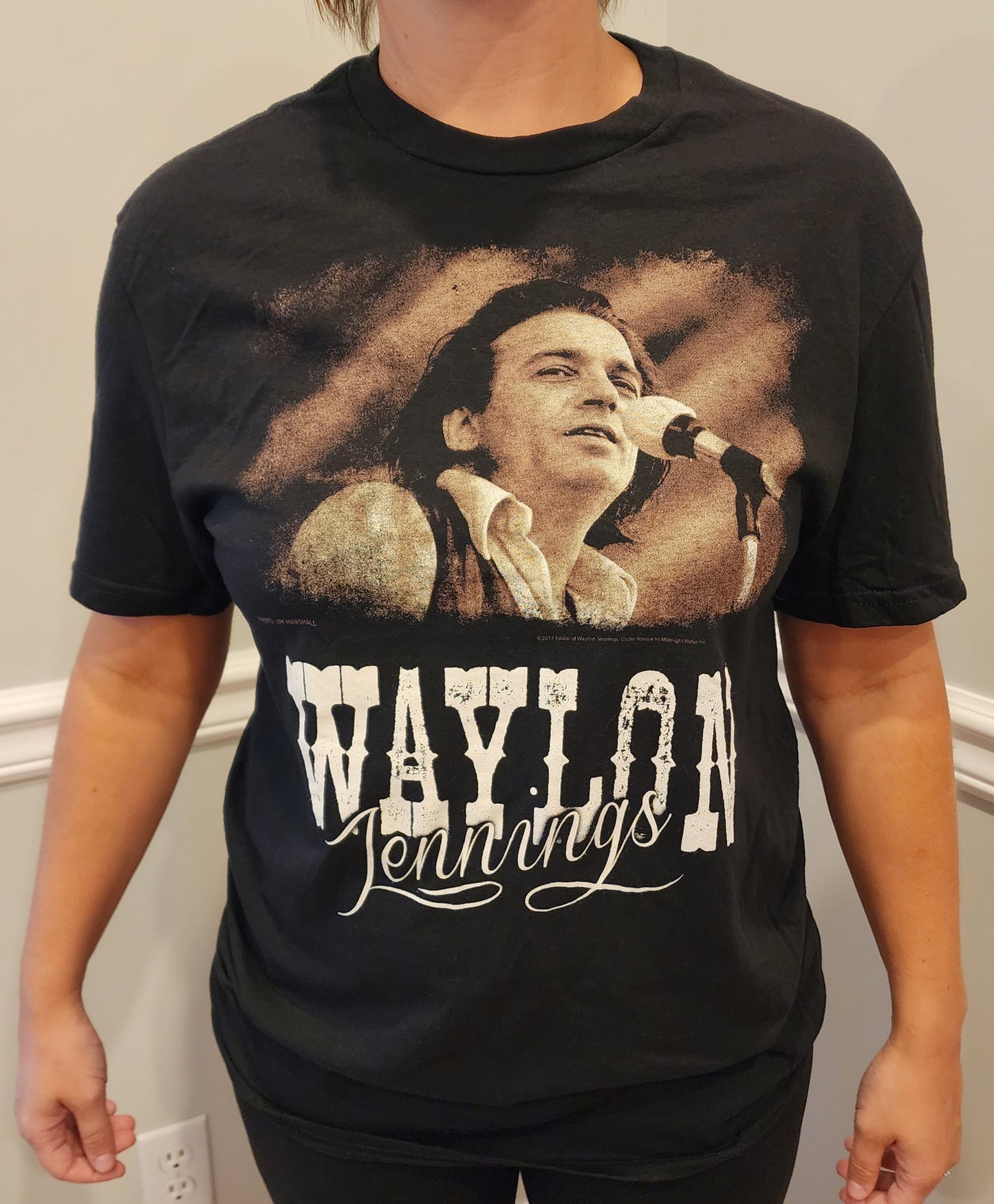 Waylon Jennings Jim Marshall T-Shirt