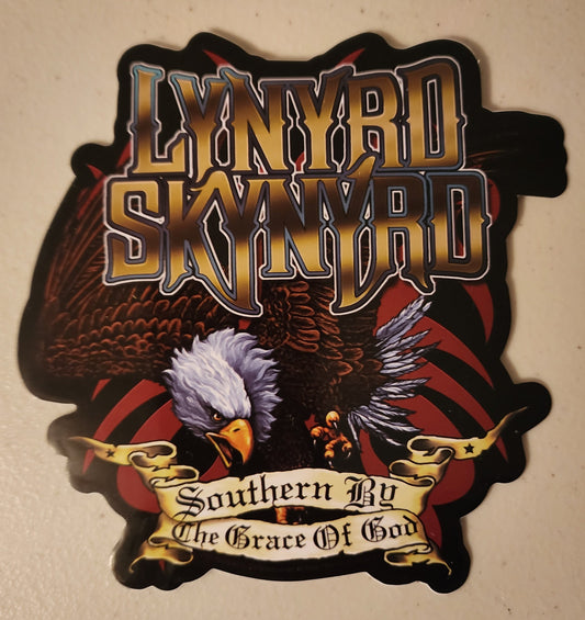 Lynyrd Skynyrd Southern By The Grace of God Sticker