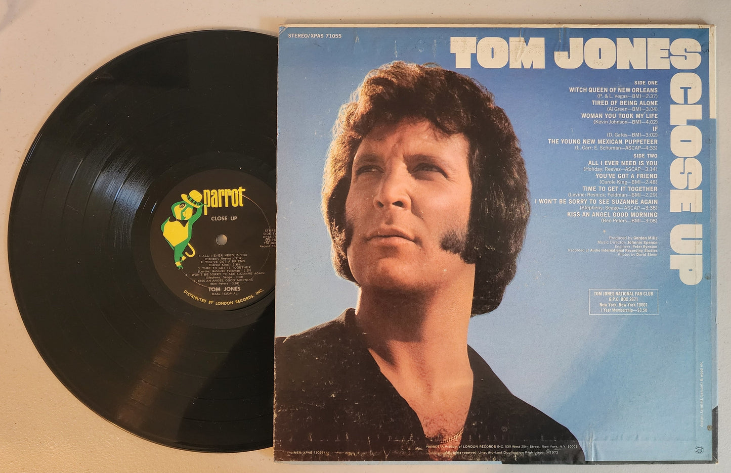 Tom Jones Close Up Vinyl Record Album