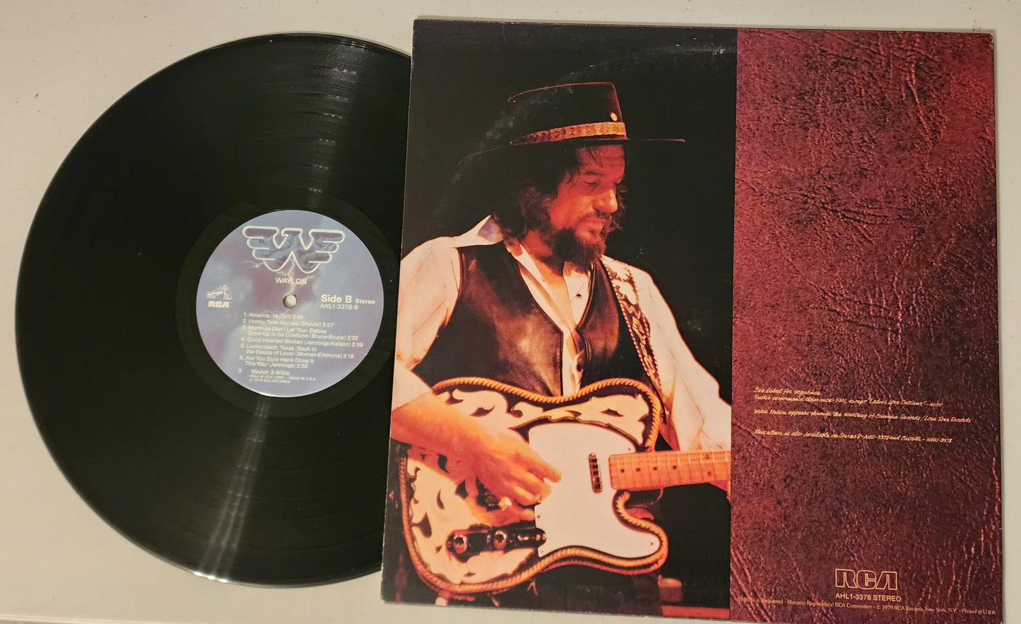 Waylon Jennings Greatest Hits Vinyl Record Album